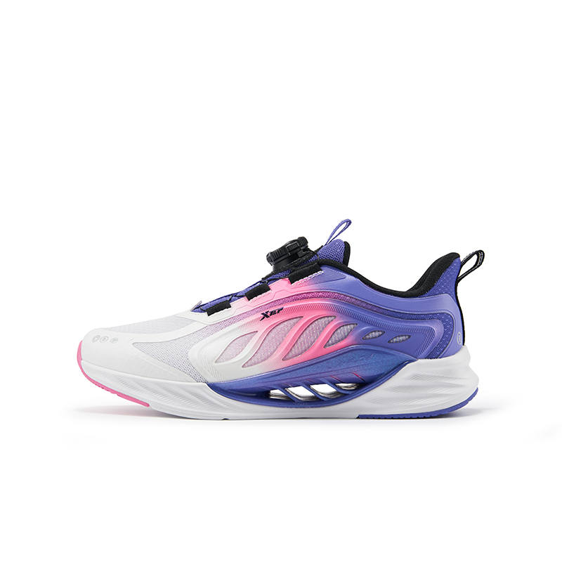XTEP X FLOW 8.0 Low top Running Shoes Periwinkle Purple Tang Pink Classic White Teenagers