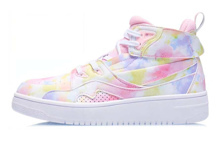 Li-Ning YOUNG Li Ning YOUNG 937 Slip Resistant Abrasion Resistant Skateboard Shoes Pink Blue Teenagers
