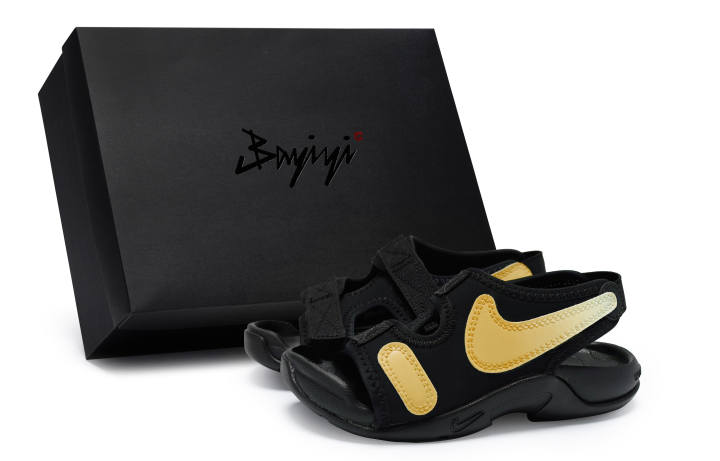 Nike Nike Sunray Adjust 6 Slip Resistant Slip Resistant Children's Sandals Black Yellow Pre school