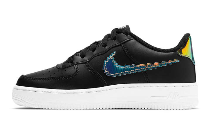 Nike Nike Air Force 1 Low LV8 Digital Swoosh Black GS
