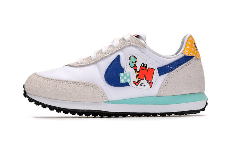 Nike Nike Waffle Trainer 2 Waffle Shoes Low top Kids Lifestyle Shoes Gray White Blue Children Aged 3 7 Years Old