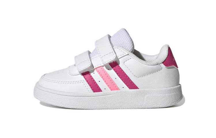 Adidas Neo Breaknet 2.0 Slip Resistant Abrasion Resistant Low top Baby & Toddler Shoes White Pink Infant And Toddler