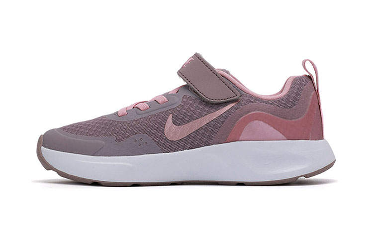 Nike Nike Wearallday Casual Low top Kids' Running Shoes Light Ore Purple Children Aged 3 7 Years Old