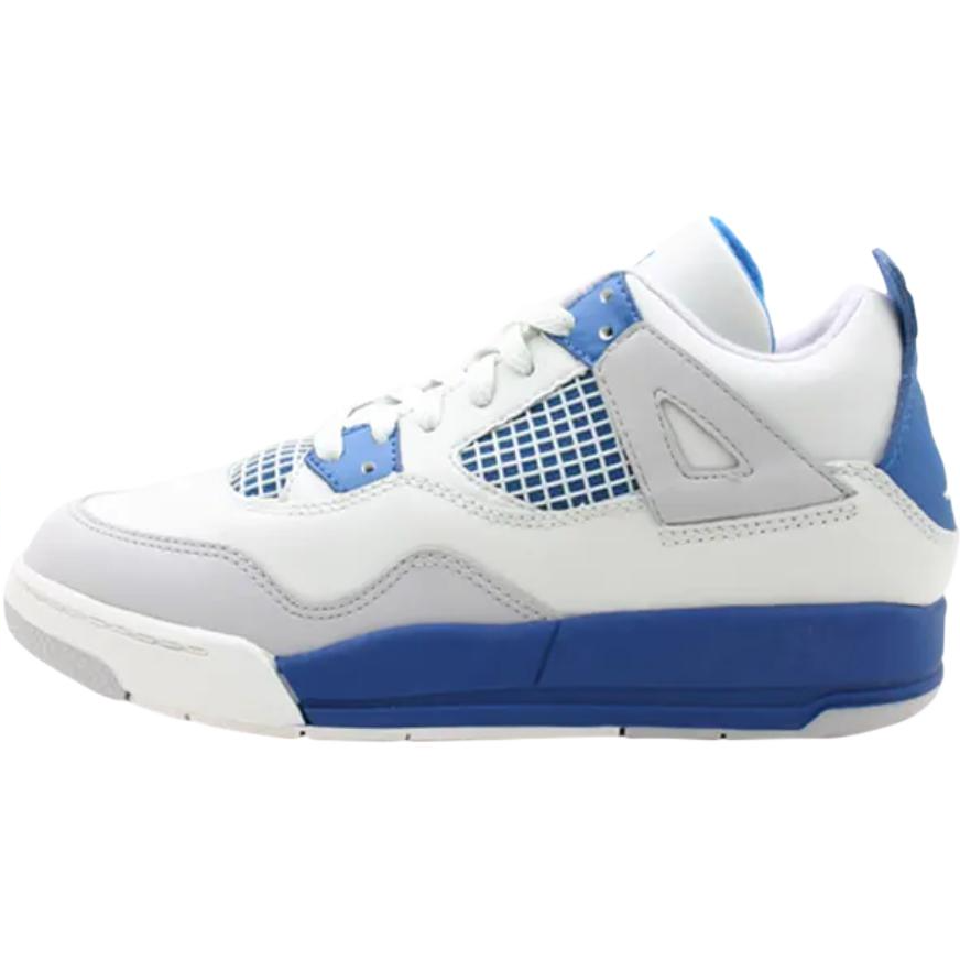 Jordan Jordan Air Jordan 4 Mid top Children's Basketball Shoes White Children Aged 3 7 Years Old