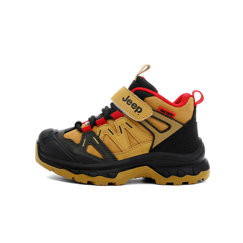 Jeep Cushioning Abrasion Resistant Cushioning, Wear Resistant Mid top Running Shoes Earth Yellow/Yellow Kids'