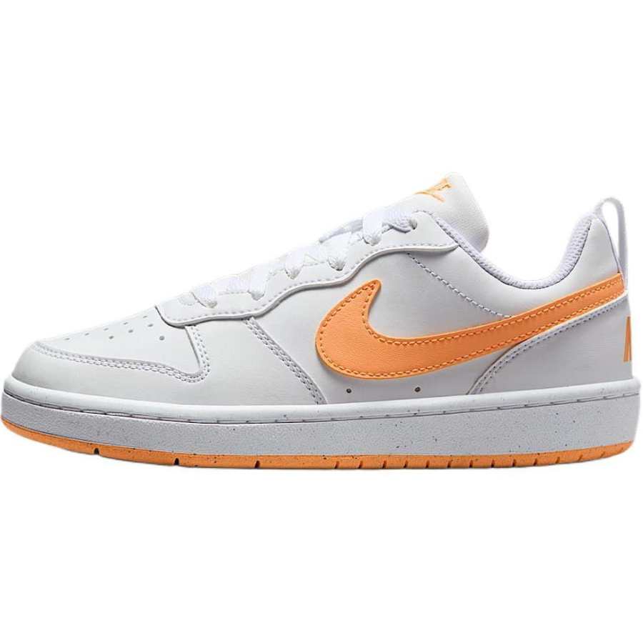 Nike Nike Court Borough Low top Skateboard Shoes White/Orange Unisex
