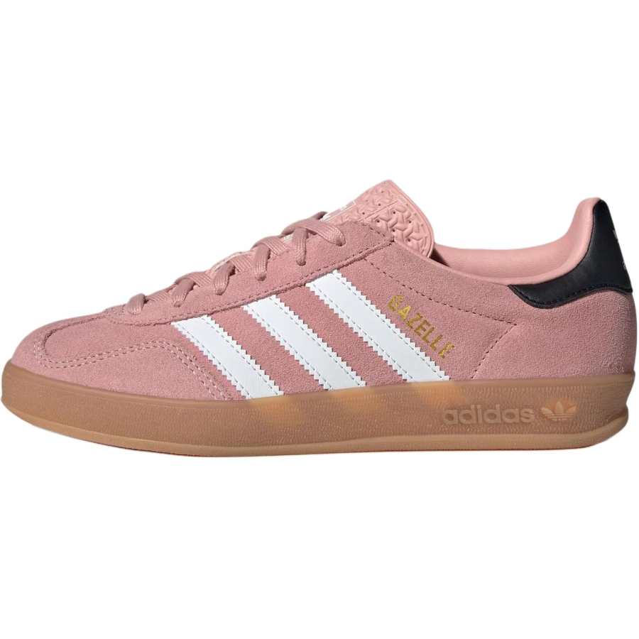 Adidas Originals GAZELLE INDOOR Soft And Comfortable Low top Kids' Skateboarding Shoes Pink Teenagers