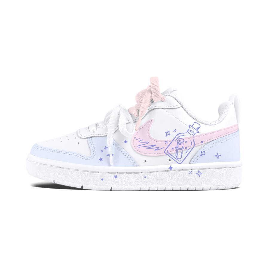 Nike Nike Court Borough Drifting Bottle Abrasion Resistant Slip Resistant Kids' Skateboarding Shoes Teenagers