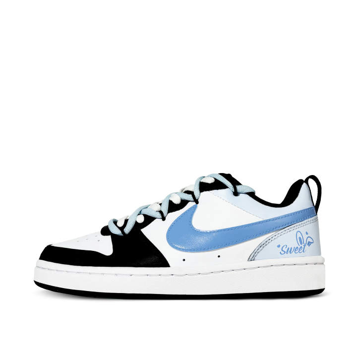 Nike Nike Court Borough Milk Salt Bunny Low top Kids' Skateboarding Shoes Blue Black Unisex