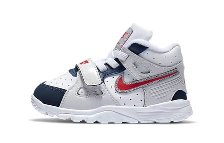 Nike Nike Air Trainer 3 Mid top Toddler Shoes White Blue Infant And Toddler