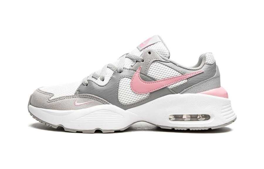 Nike Nike Air Max Fusion Comfortable Low top Kids' Running Shoes Gray White Pink Children Aged 3 7 Years Old