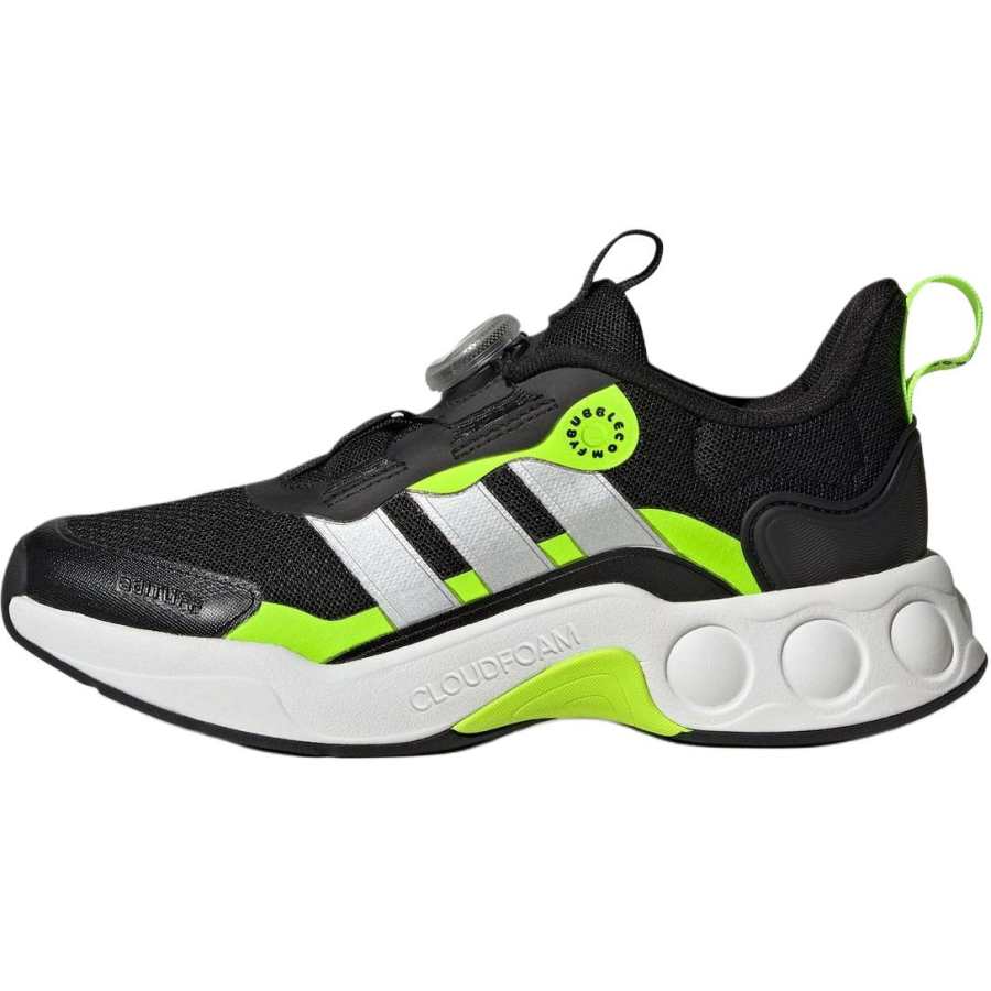 Adidas Adidas NITROBUBBLE Slip Resistant Abrasion Resistant Low top Kids Lifestyle Shoes Black Kids'