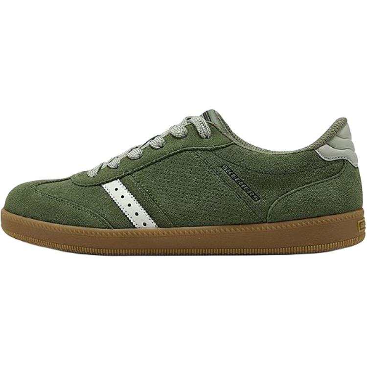 Skechers Kids Abrasion Resistant Low top Kids' Skateboarding Shoes Olive Green Teenagers