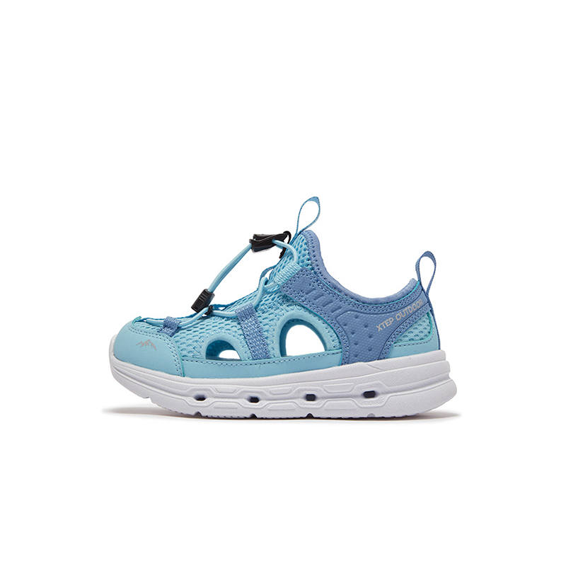 XTEP Breathable And Slip Resistant Low top Children's Sandals Blue Children Aged 3 7 Years Old