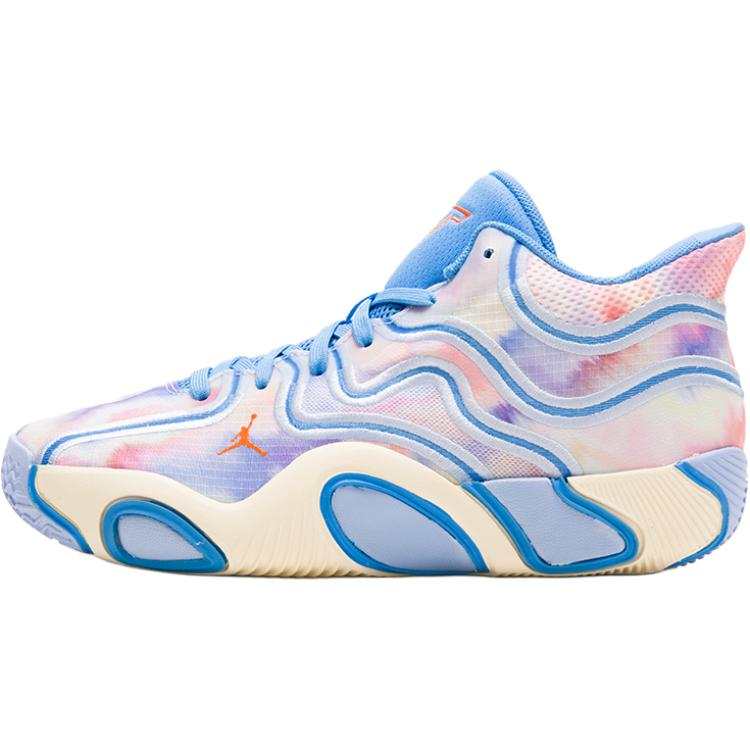 Jordan Jordan Tatum 3 Mid top Basketball Shoes White Blue Unisex