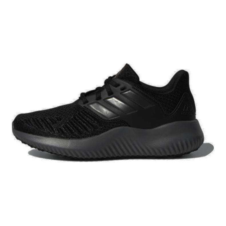 Adidas Adidas AlphaBounce X J Breathable Low top Kids' Running Shoes Black Teenagers