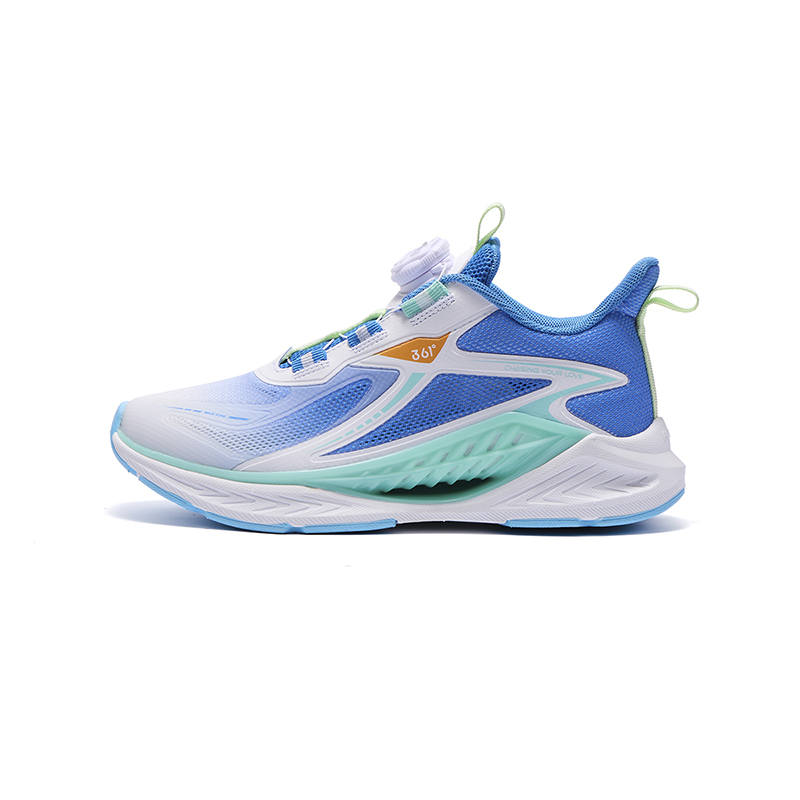 361°KIDS Fabric Low top Running Shoes White Blue Teenagers