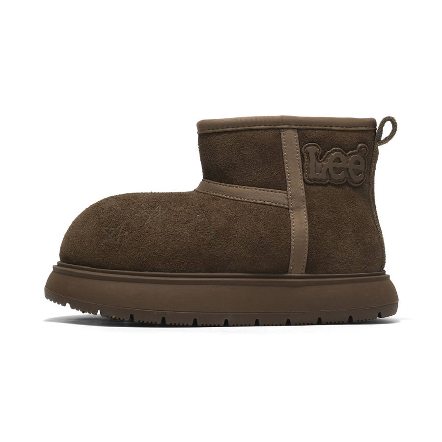 LEE KIDS Fleece Lined Lining Comfortable Fashion Versatile Students Campus Trendy Outdoor High top Snow Boots