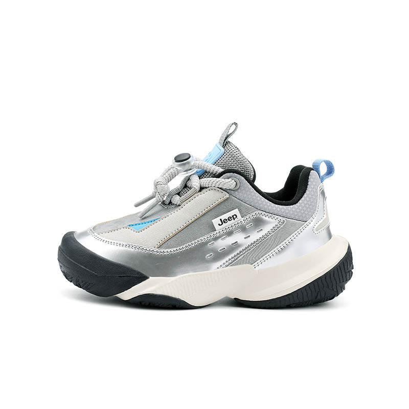 Jeep Low top Kids Lifestyle Shoes Silver Gray Kids'