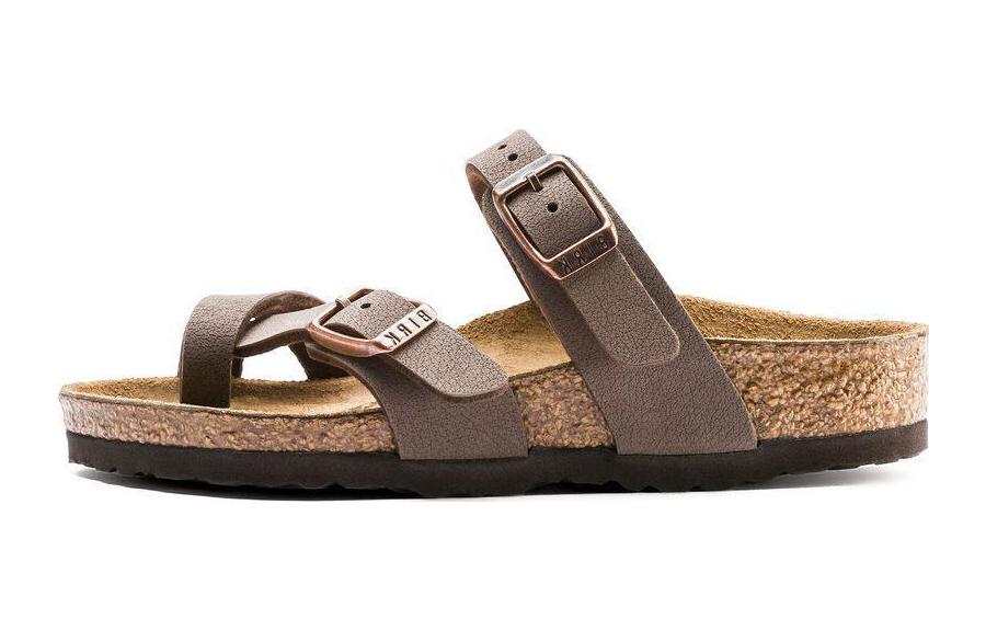 Birkenstock Synthetic Leather Kids' Slippers Mocha Narrow Kids'