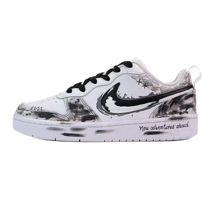 Nike Nike Court Borough Ink Journey Core Leather Slip Resistant Abrasion Resistant Slip Resistant Abrasion Resistant Low top