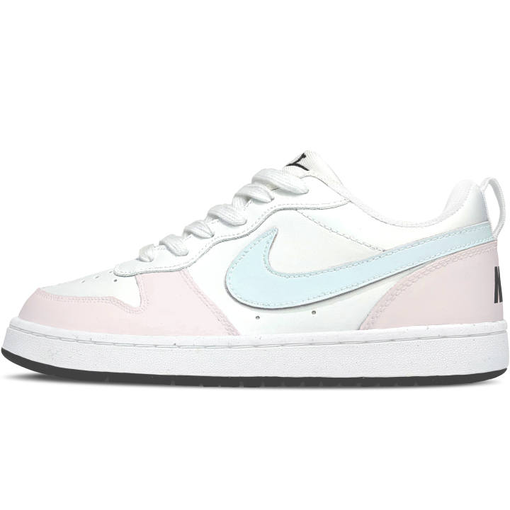 Nike Nike Court Borough Light Ice Print White Abrasion Resistant Abrasion Resistant Low top Kids' Skateboarding Shoes
