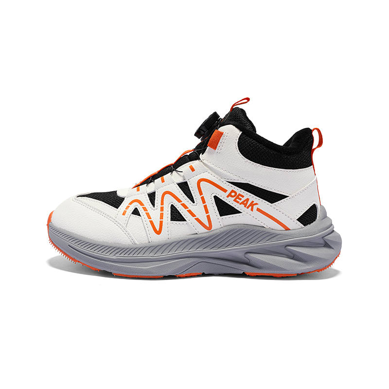 PEAK Trendy Fashion Casual Versatile Thermal Fleece Lined Height Increasing Water Repellent Children's Cotton Shoes