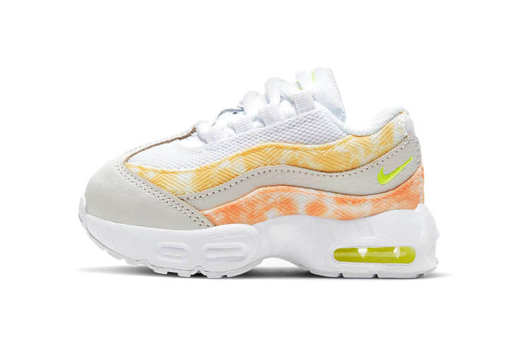 Nike Nike Air Max 95 'Tie Dye' Low top Toddler Shoes White Yellow Blue Infant And Toddler