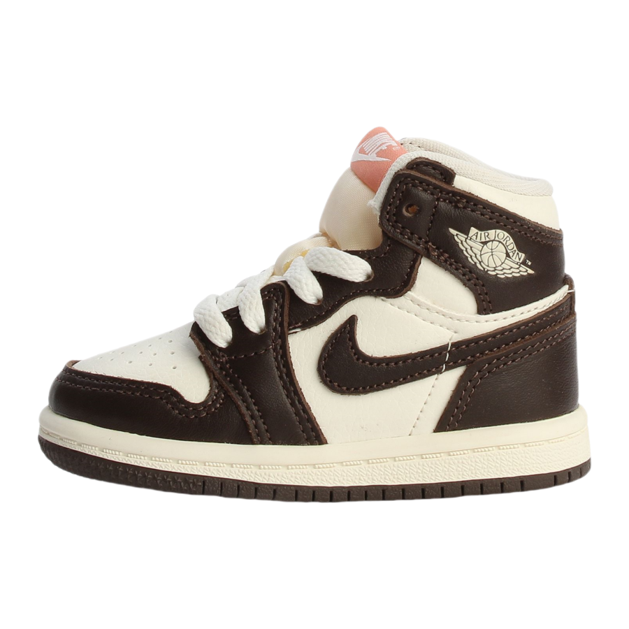 Jordan Jordan Air Jordan 1 Abrasion Resistant High top Toddler Shoes Baroque Brown/White Infant And Toddler