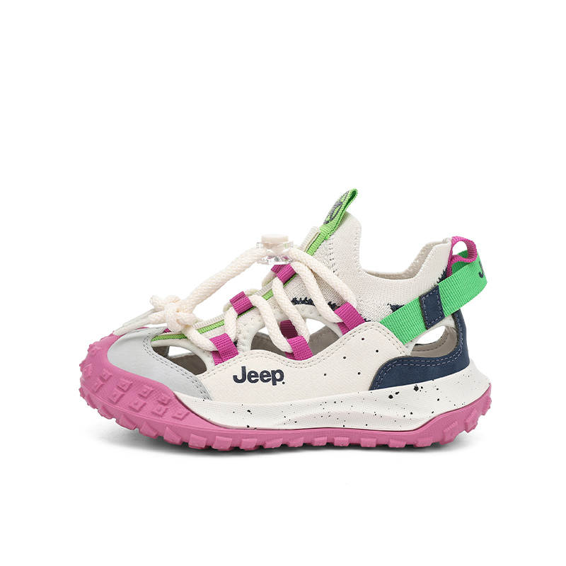 Jeep Slip Resistant Anti Kick Cushioning Abrasion Resistant Rebound Waterproof And Breathable Quick Dry Sandal Kids'