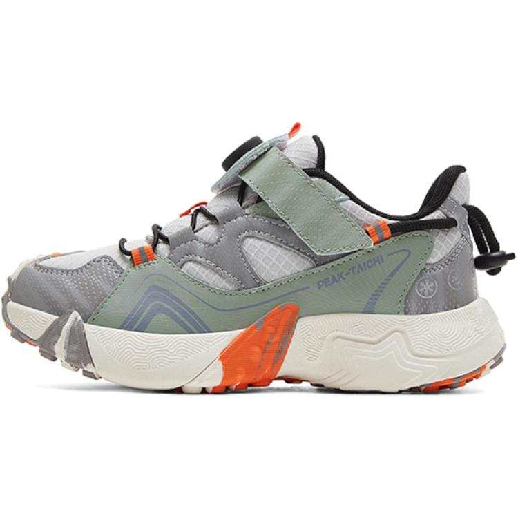 PEAK Slip Resistant Abrasion Resistant Low top Kids Lifestyle Shoes Light Gray Kids'
