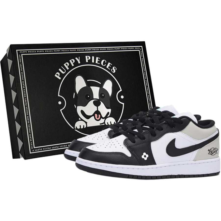 Jordan Jordan Air Jordan 1 Low Kids' Skateboarding Shoes White Teenagers