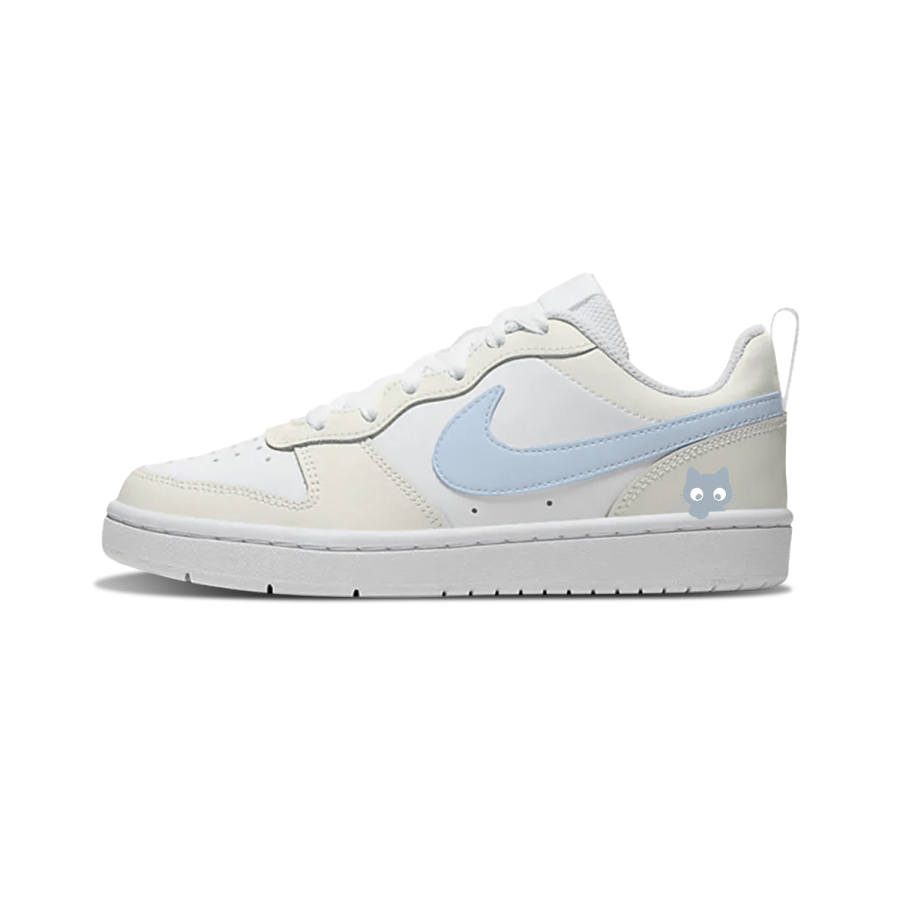 Nike Nike Court Borough Big Eyed Little Blue Cat Synthetic Leather Slip Resistant Abrasion Resistant