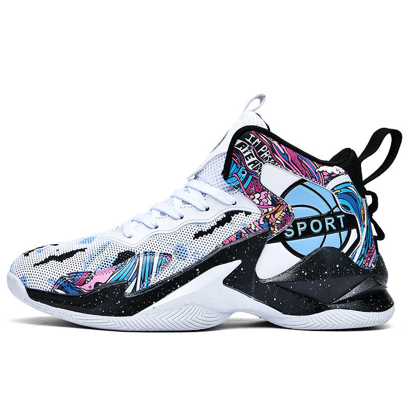 KUDING Cushioning, Wear Resistant High top Children's Basketball Shoes Teenagers