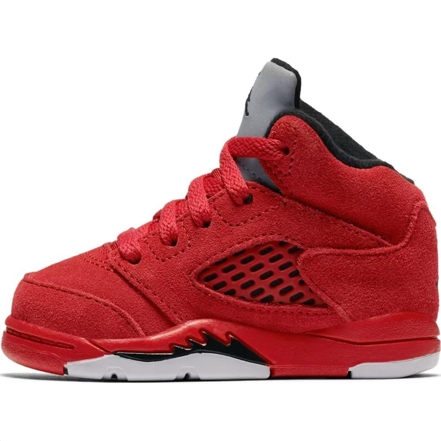 Jordan Jordan Air Jordan 5 Abrasion Resistant Abrasion Resistant High top Toddler Shoes Red Infant And Toddler