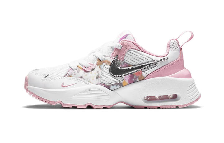 Nike Nike Air Max Fusion SE Comfortable Round Toe Abrasion Resistant Breathable Low top Kids Lifestyle Shoes Pink White