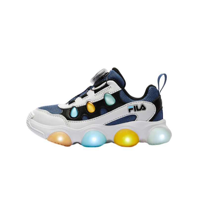 FILA KIDS Cushioning Rebound Low top Kids' Running Shoes Blue Gray Children Aged 3 7 Years Old