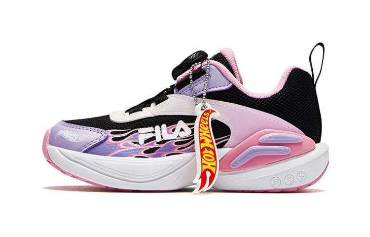 FILA KIDS Comfortable Cushioning, Wear Resistant Low top Kids' Training Shoes Blue Pink Children Aged 3 7 Years Old