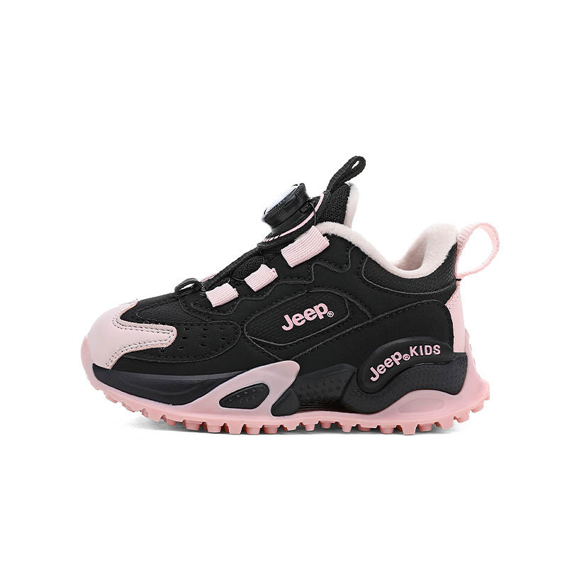 Jeep Ice Spirit Collection, Thin Cotton Fleece Lined, Knob Buckle For Easy On/off, Comfortable Low top Running Shoes