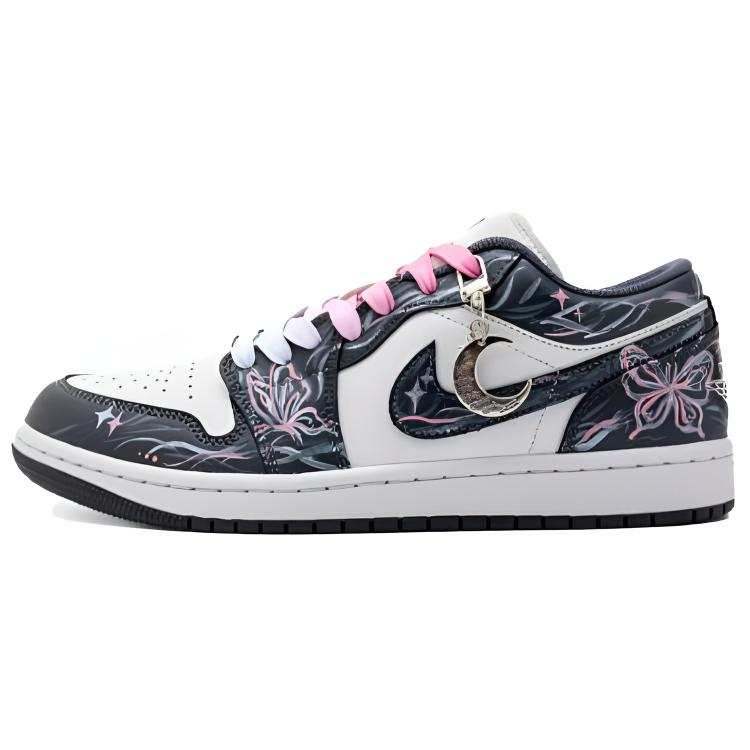 Jordan Jordan Air Jordan 1 Butterfly Dream Star Orbit Women's Synthetic Leather Slip Resistant Abrasion Resistant Low top