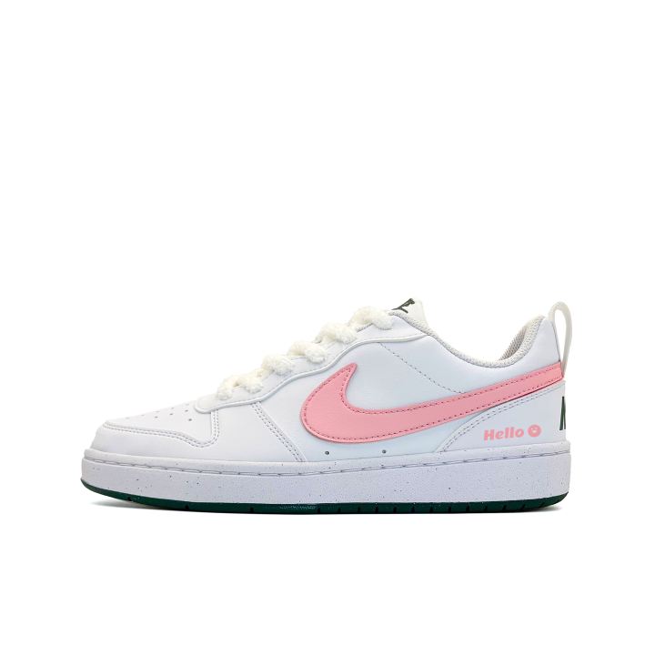 Nike Nike Court Borough First Love Pink White Slip Resistant Abrasion Resistant Slip Resistant Abrasion Resistant