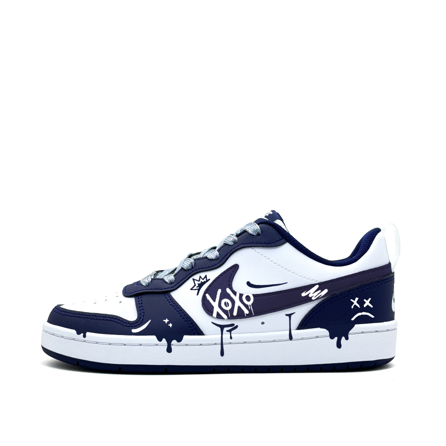 Nike Nike Court Borough Synthetic Leather Slip Resistant, Abrasion Resistant, Lightweight Cushioning