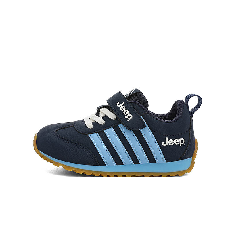 Jeep Running Collection Synthetic Leather, Textile Slip Resistant Cushioning Low top Kids Lifestyle Shoes
