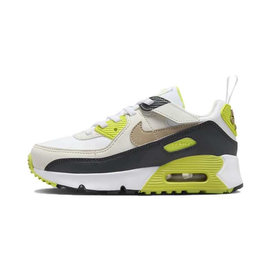 Nike Nike Air Max 90 Low top Kids Lifestyle Shoes White Green Children Aged 3 7 Years Old