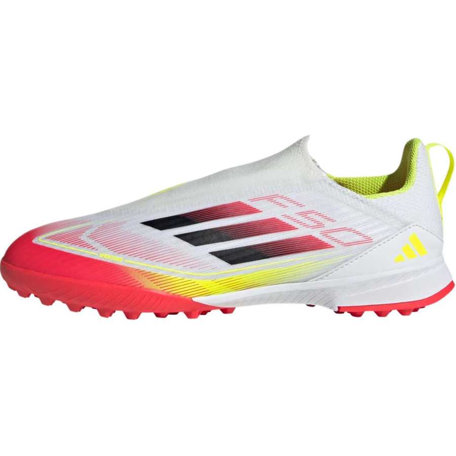 Adidas Adidas F50 League Slip Resistant Abrasion Resistant Low top Kids' Soccer Shoes White Red Kids'