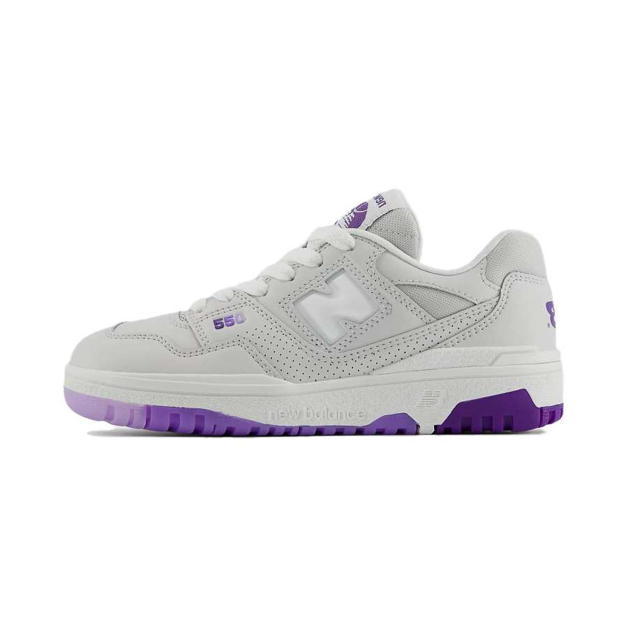 New Balance New Balance NB 550 Low top Kids' Skateboarding Shoes Gray Purple Children Aged 3 7 Years Old