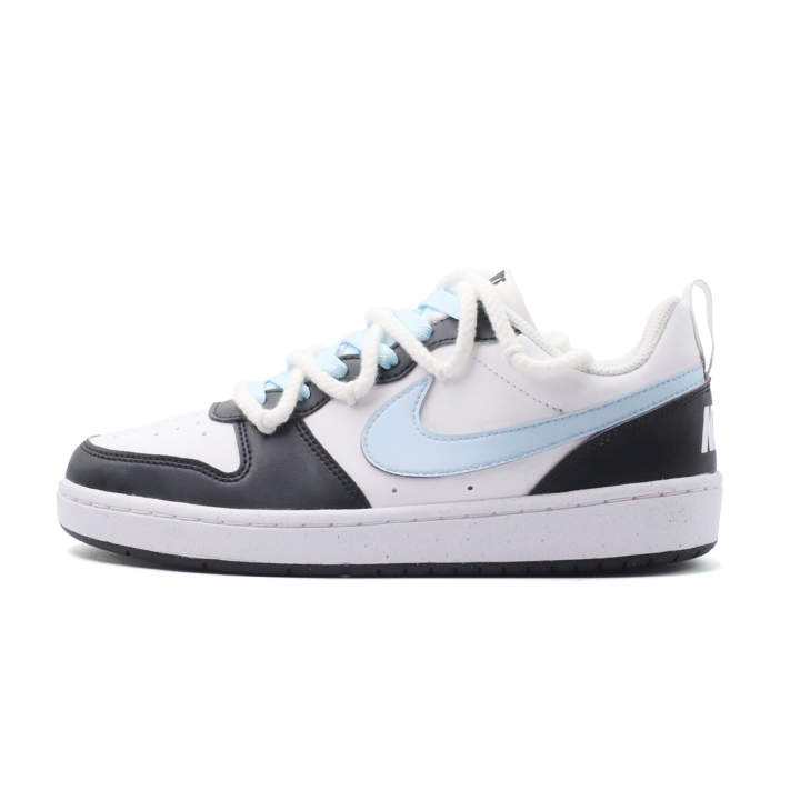 Nike Nike Court Borough Classic Blue Black Slip Resistant Abrasion Resistant Slip Resistant Abrasion Resistant Low top