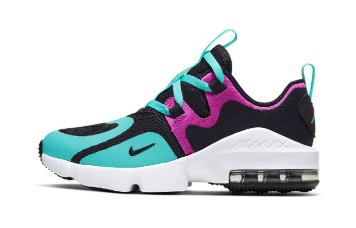 Nike Nike Air Max Infinity Comfortable Black Blue Purple Children Aged 3 7 Years Old