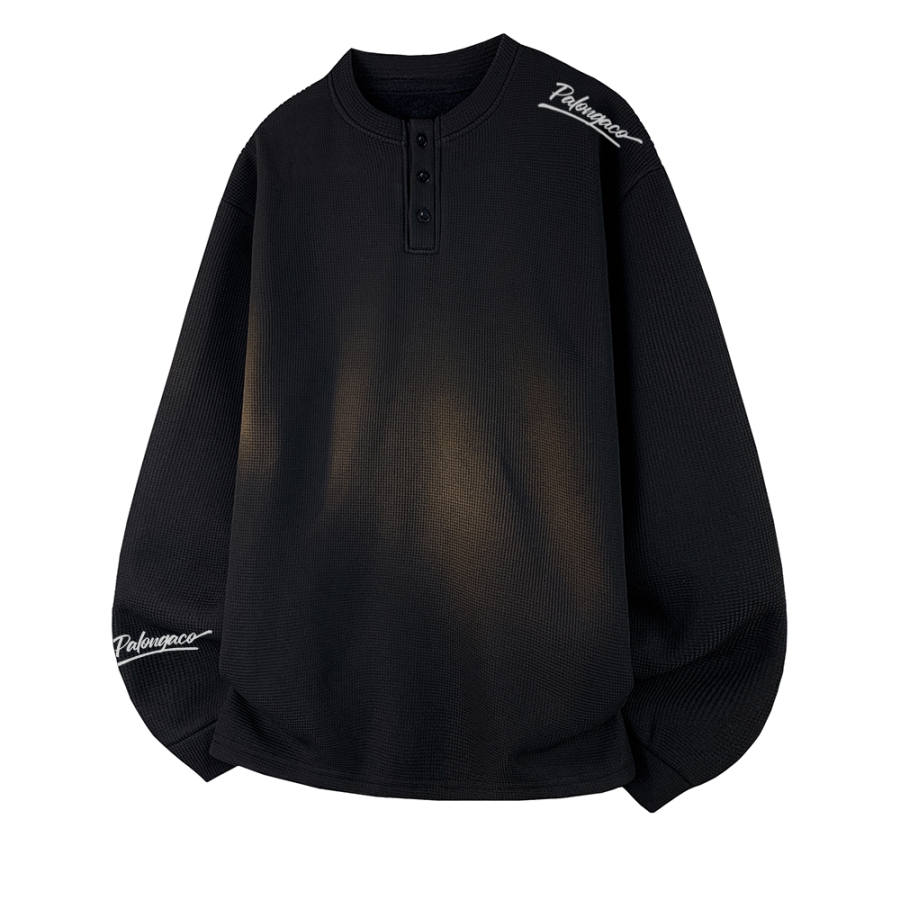 PAL ONGACO Sweatshirts Unisex Henry Collar Moderate Regular