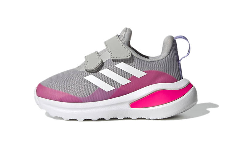 Adidas Adidas Fortarun Abrasion Resistant Low top Toddler Shoes Gray Pink Infant And Toddler